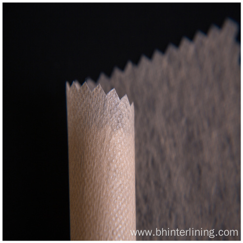 Washable tear-resistant soft  non woven interlining